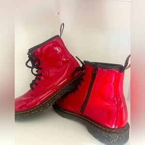 Kids Cherry Red Dr. Marten’s like new!